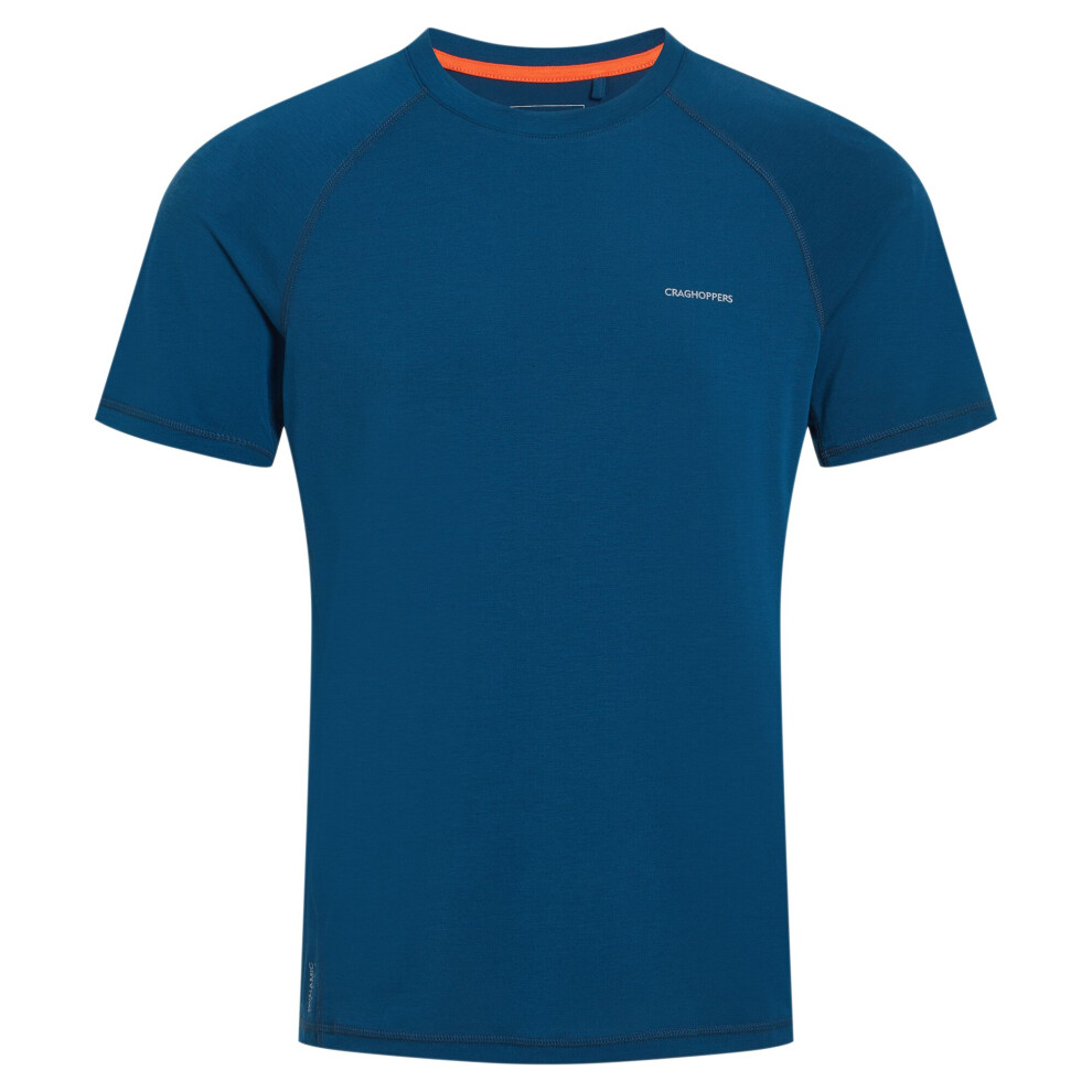 (S, Tourmaline Blue) Craghoppers Mens Dynamic Short-Sleeved T-Shirt