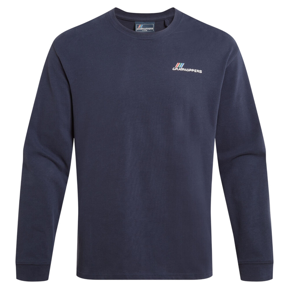 (XXL, Blue Navy) Craghoppers Mens Dillisk Long-Sleeved T-Shirt