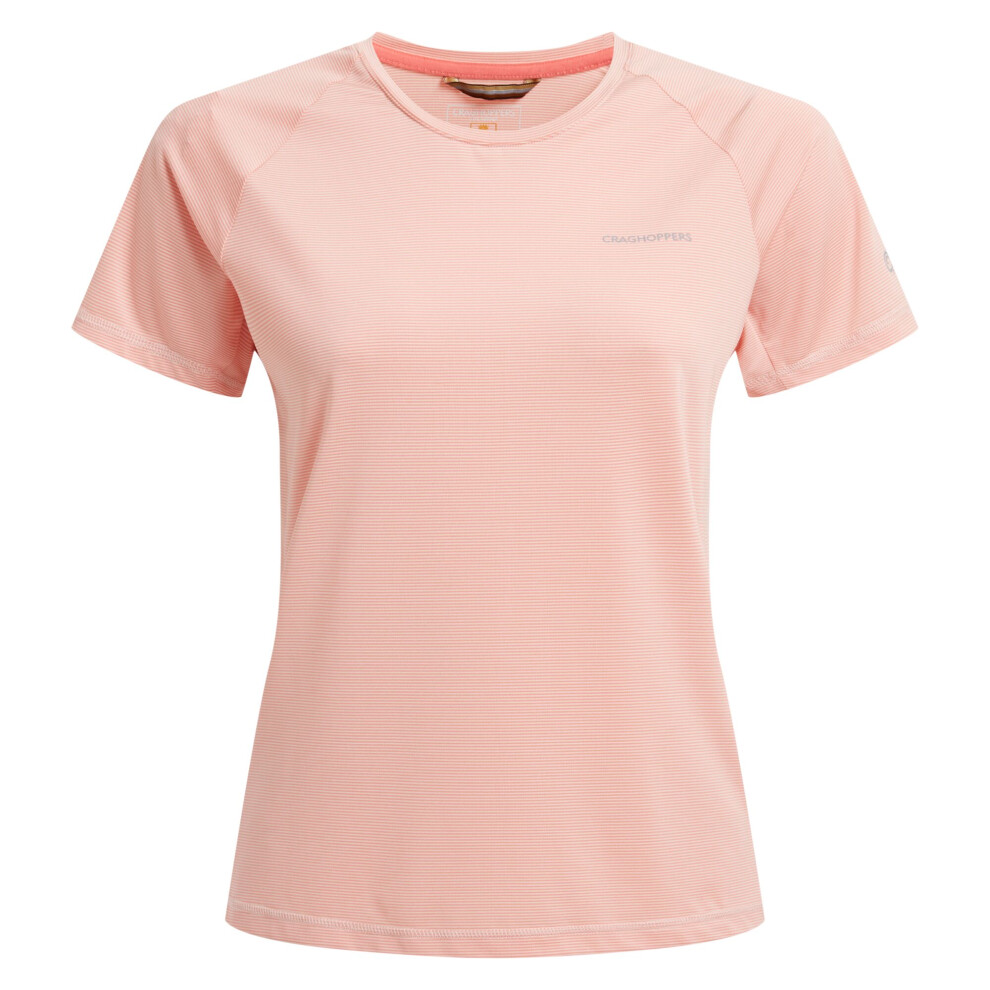 (18 UK, Pink Peach) Craghoppers Womens/Ladies Ellie Short-Sleeved T-Shirt