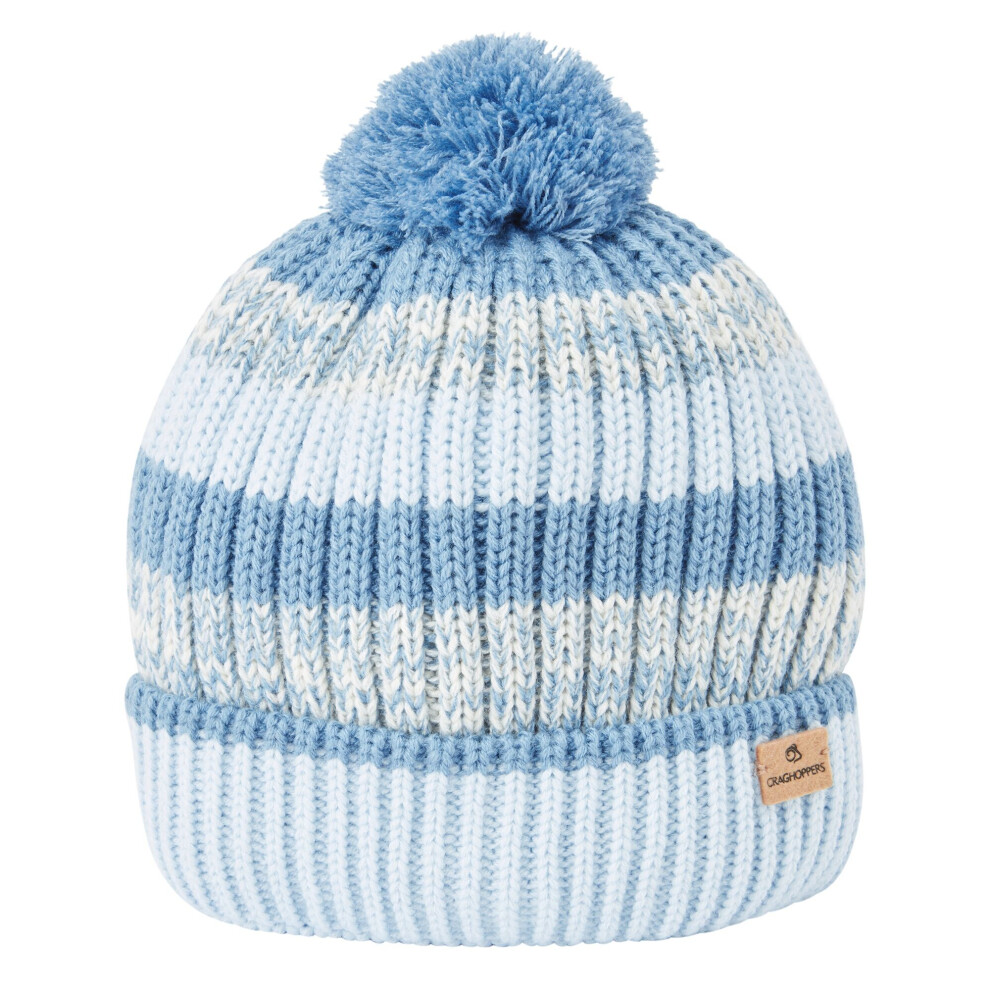 (S-M, Sky) Craghoppers Womens/Ladies National Trust Gorse Stripe Beanie