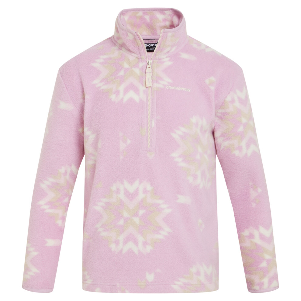 (3-4 Years, Orchid) Craghoppers Childrens/Kids Calke Snowflake Half Zip Fleece Top