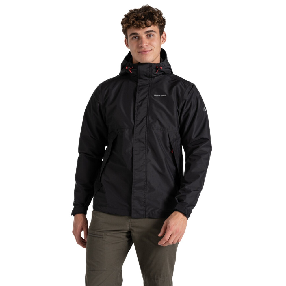 (L, Black) Craghoppers Mens Ossus Waterproof Jacket