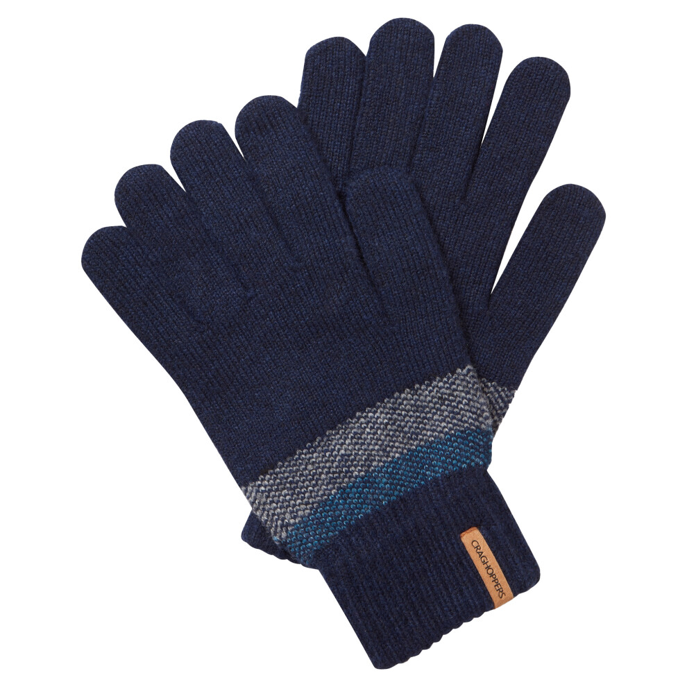 (M-L, Blue Navy) Craghoppers Mens Forster Winter Gloves