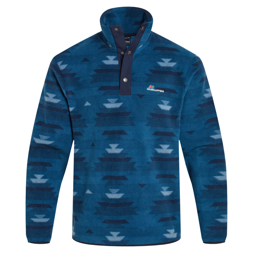 (XS, Blue Navy) Craghoppers Mens Dewlish Insulated Overhead Fleece Top