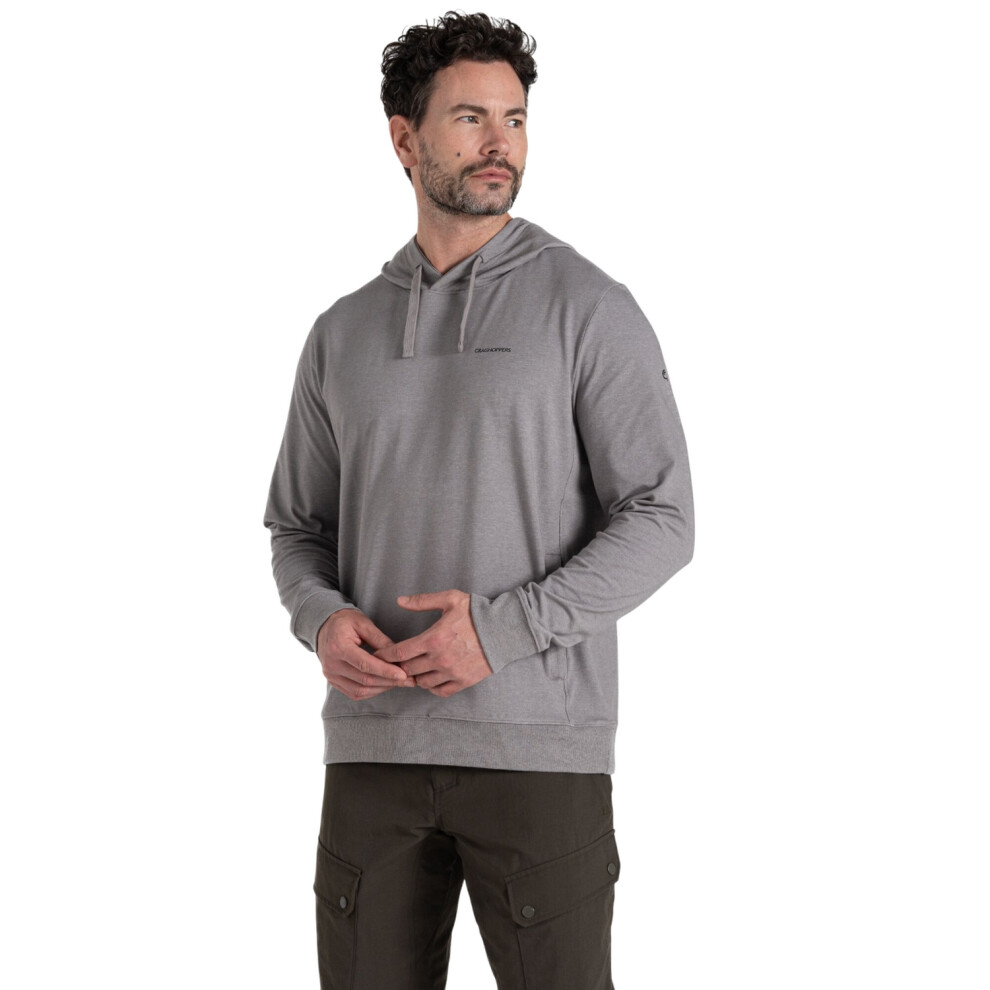 (L, Soft Grey Marl) Craghoppers Mens Tagus Nosilife Hoodie