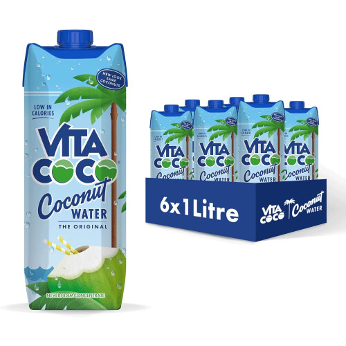 Vita Coco Puur Kokoswater Multipack 1L x 6, Natuurlijk hydraterend