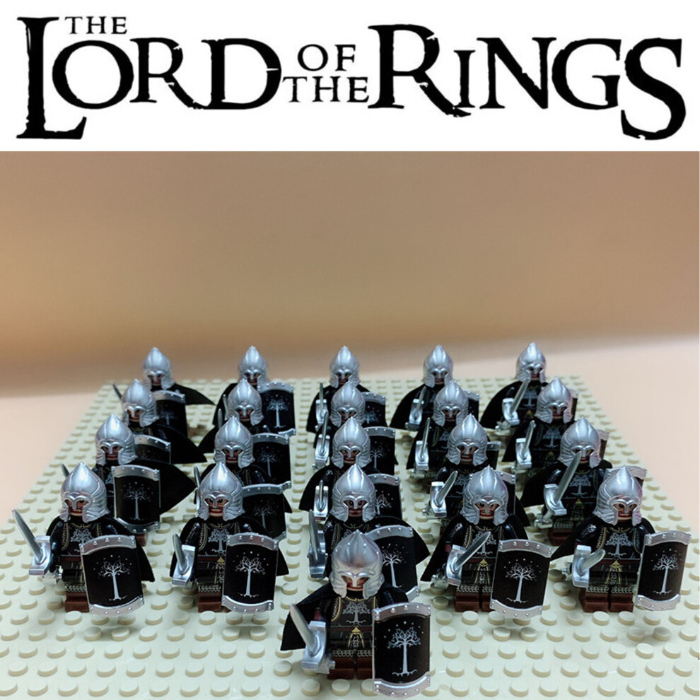 Bonxaif (21Pcs Sword Infantry) 21Pcs Lord Of The Rings Minifigures Fit Lego Kid Toys