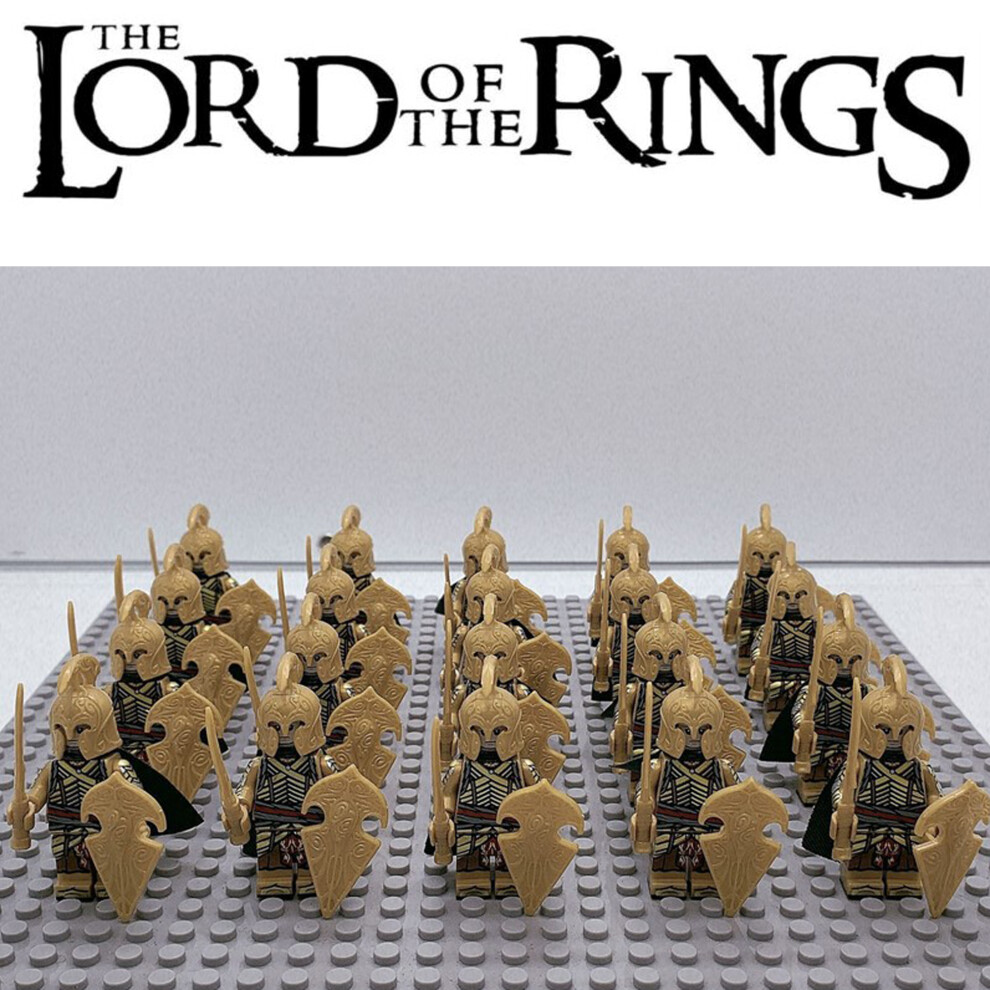Bonxaif (21Pcs Nuoduo Elf Guards) 21Pcs Lord Of The Rings Minifigures Fit Lego Kid Toys