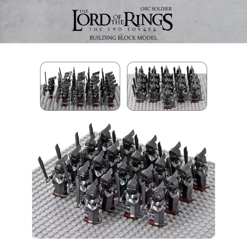 (21PCS Uruk-hai -F) 21PCS Lord Of The Rings Minifigures Fit Lego Kid ...