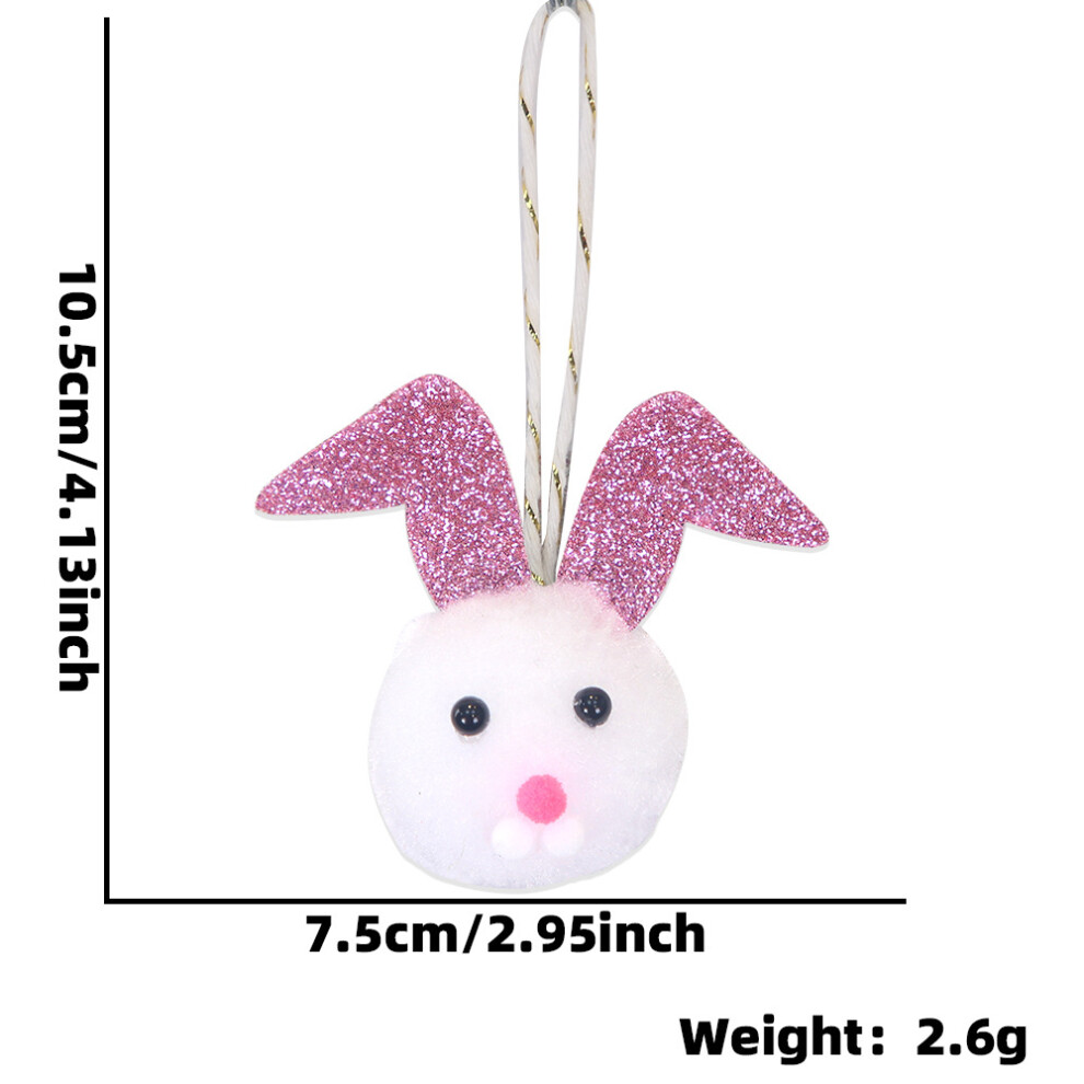 (Pink White Bunny) Enchanting Plush Rabbit Decorations For Easter Parties Available In Cute Colorful Designs-image-OPC-PFQW62V-NEW
