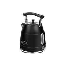 Rangemaster RMCLDK201BK Black Cordless Electric 1.7L 3kW Classic Kettle with Quick & Quiet Boil, Boil Dry Protection & 3 Year Guarantee