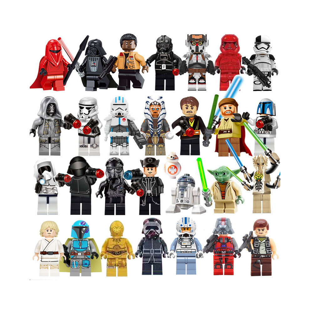 (29pcs) Star Wars Minifigures Series Set Building Blocks Mini Figures Kids Gift Fit Lego