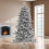 Premium 7ft Snowy Pine Christmas Tree - Pre-Lit With  White 1273 Branch Tips 11