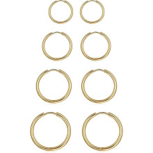 ("Gold:14/16/18/20 (8Pcs?) 316L Surgical Steel Hoop Earrings, 6mm-20mm Huggie Hoop Earrings Men Hypoallergenic, Small Sleeper Mens Hoop Earrings Cartilage Earrings for Women