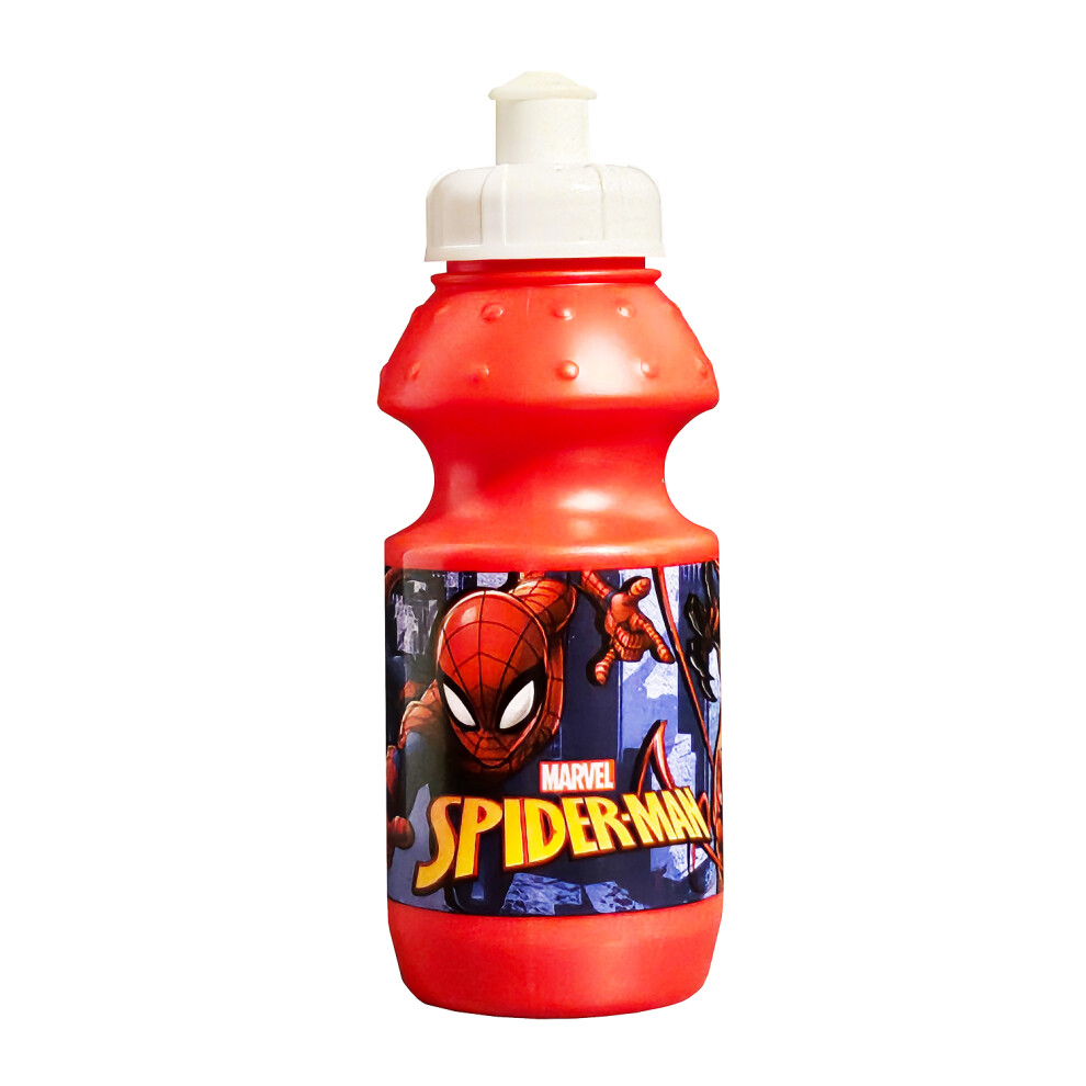 Spider-Man Red Plastic Sports Cap Water Drinks Bottle