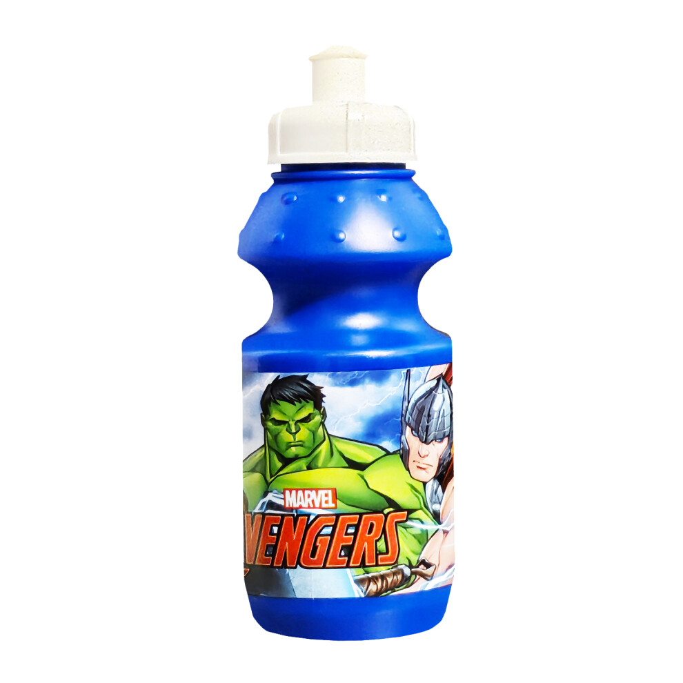 Marvel Avengers Plastic Sports Cap Water Drinks Sports Bottle Blue