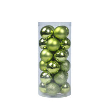 (Fruit green) 24pcs 3cm Christmas Decor Baubles Tree Balls Xmas Party Wedding Ornament 2023