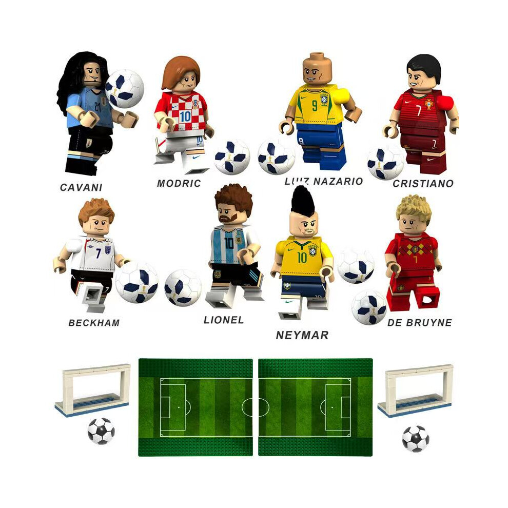 (Style E) Fit Lego World Cup football stars building block minifigures Kids Gifts Toys