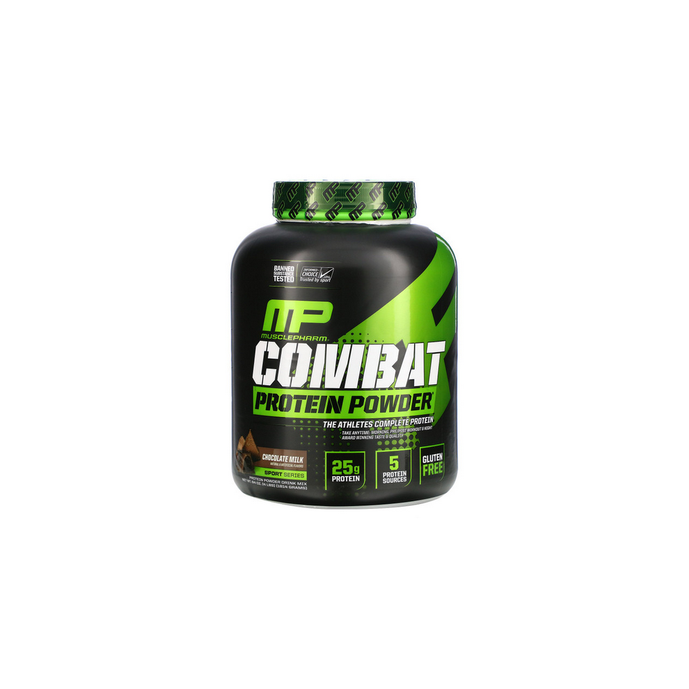 MusclePharm, Combat Protein Powder, Strawberry , 2 lbs (907 g)