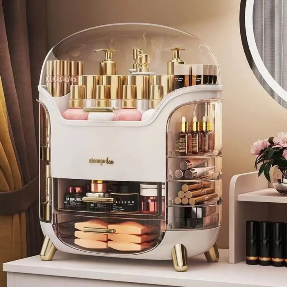 Large Capacity Makeup Storage Organiser Box with Drawers