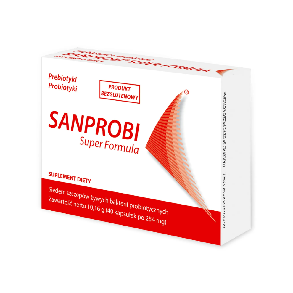 SANPROBI SUPER FORMULA PROBIOTICS & PREBIOTICS 40 CAPSULES