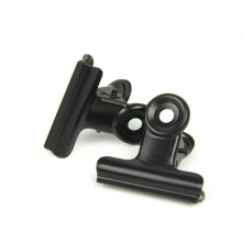 38mm Small Bull Paper Clips Black, Coideal 30 Pack Hinge Clips Tiny Metal Clamps For Bags Tags, Picture Photo, Office