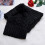 (Black) 2pcs Ladies Winter Knitted Hat Scarf Set 1