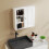 Homcom HOMCOM Modern Wall Mounted Bathroom Cabinet with Adjustable Shelves, White 7