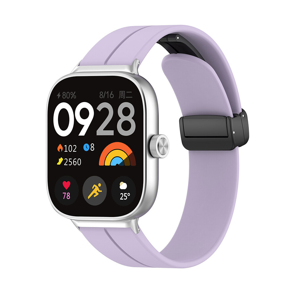 (Purple) Watch Strap Watch Band Magnetic Buckle Strap Accessories for Xiaomi Band 9 Pro/8 Pro/Redmi Watch4 Folding Buckle Strap-image-OPC-PFQY8G7-NEW