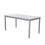 Caladesi White Rectangular Farmhouse Wood Patio Dining Table for 6 Seaters 5