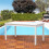 Caladesi White Rectangular Farmhouse Wood Patio Dining Table for 6 Seaters 1