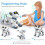 Programmable Remote-Control Robot Dog Toy - Interactive Dancing Puppy with Touch Sensor, IR Tracking & Auto-Movement (Blue/White, 3+) 2