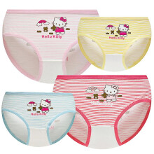 (number three, XL (8-10)) Hello Kitty Sanrio Cartoon Plushie Children Underwear Baby Briefs Cute Student Shorts Anime Plush Plush Toys For Girls Gift