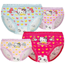 (number two, Size L (6-8)) Hello Kitty Sanrio Cartoon Plushie Children Underwear Baby Briefs Cute Student Shorts Anime Plush Plush Toys For Girls Gift