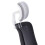 (silver gray and white) Office Chair Headrest Attachment Universal Head Support Cushion Upholstered Adjustable Height Angle 1