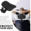 (Black and black) Office Chair Headrest Attachment Universal Head Support Cushion Upholstered Adjustable Height Angle 6