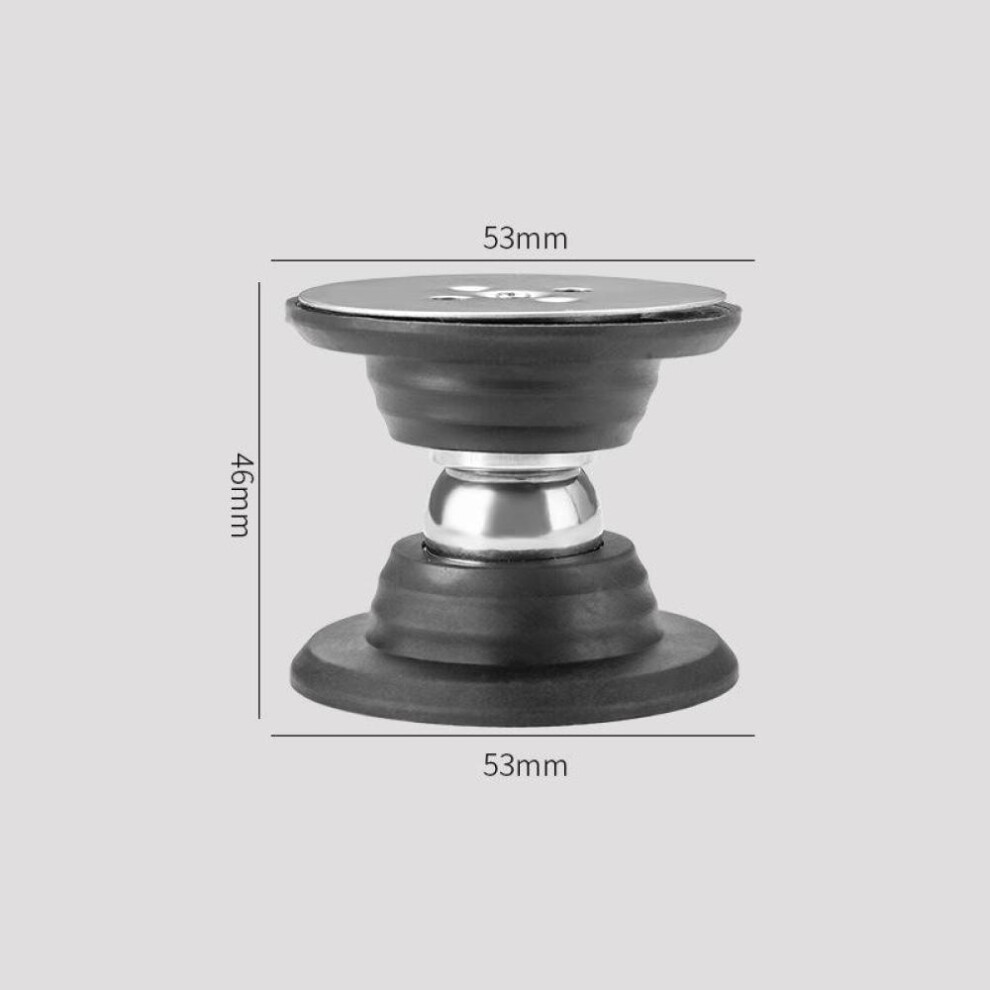 (Black) 1pc Silicone Anti Collision Door Stopper Holder