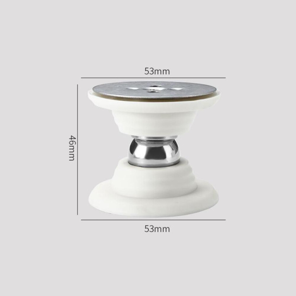 (White) 1pc Silicone Anti Collision Door Stopper Holder