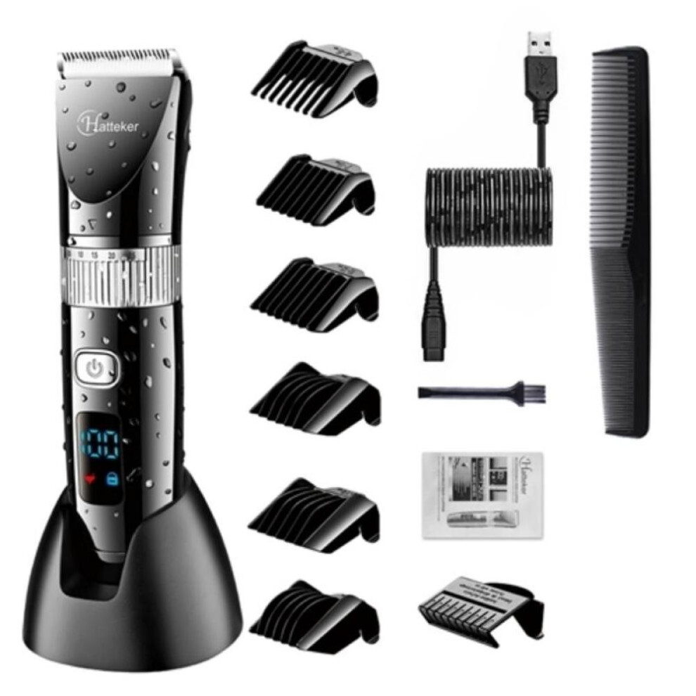 HATTEKER Hair Clippers Mans Electric Professional Hair Cutter Barber Rechargeable Haircut Cordless