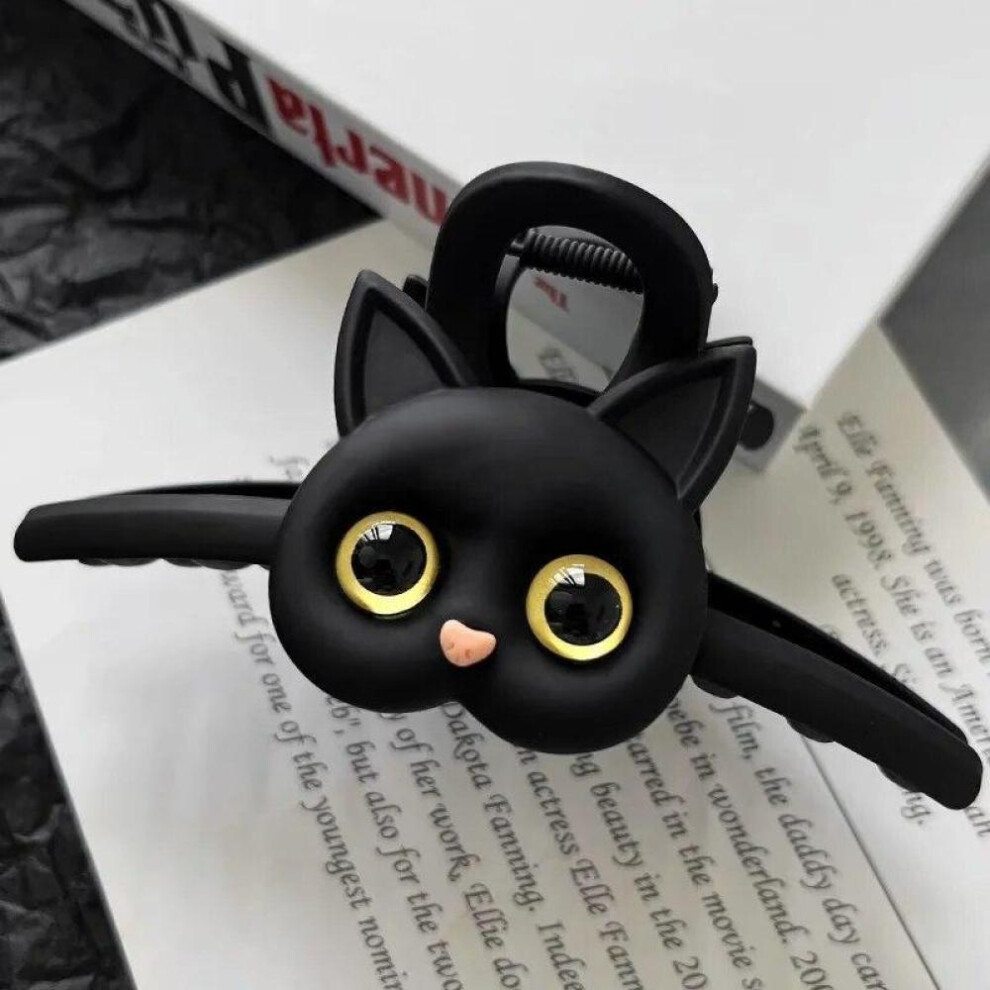 Cartoon Cat Hairpin for Women Black White Design Hair Clips Fashion Cute Claws Clip Fashion Hair Accessories Girls Gift