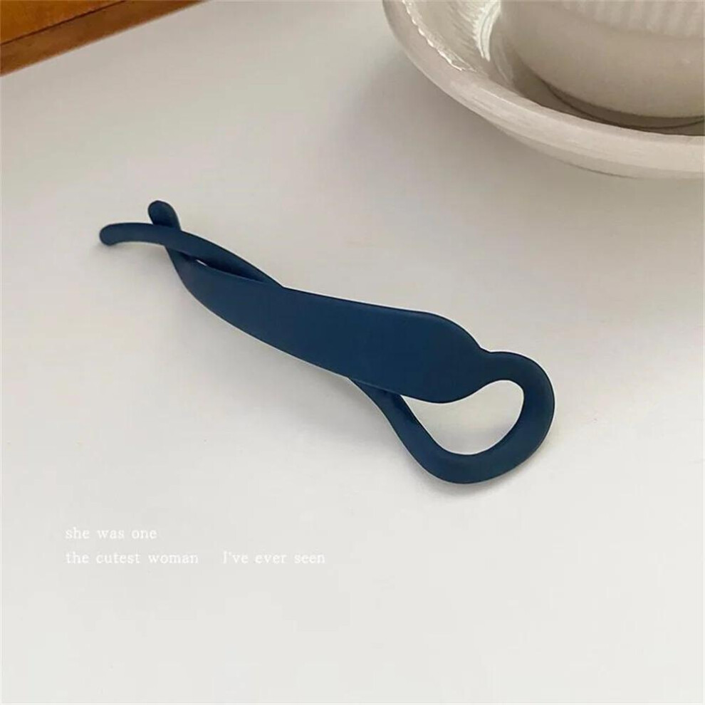 Women Girls Banana Clip Frosted Matte Hair Clip Resin Acrylic Hairpin Ponytail Barrettes Hair Claw Casual All-match Headdress