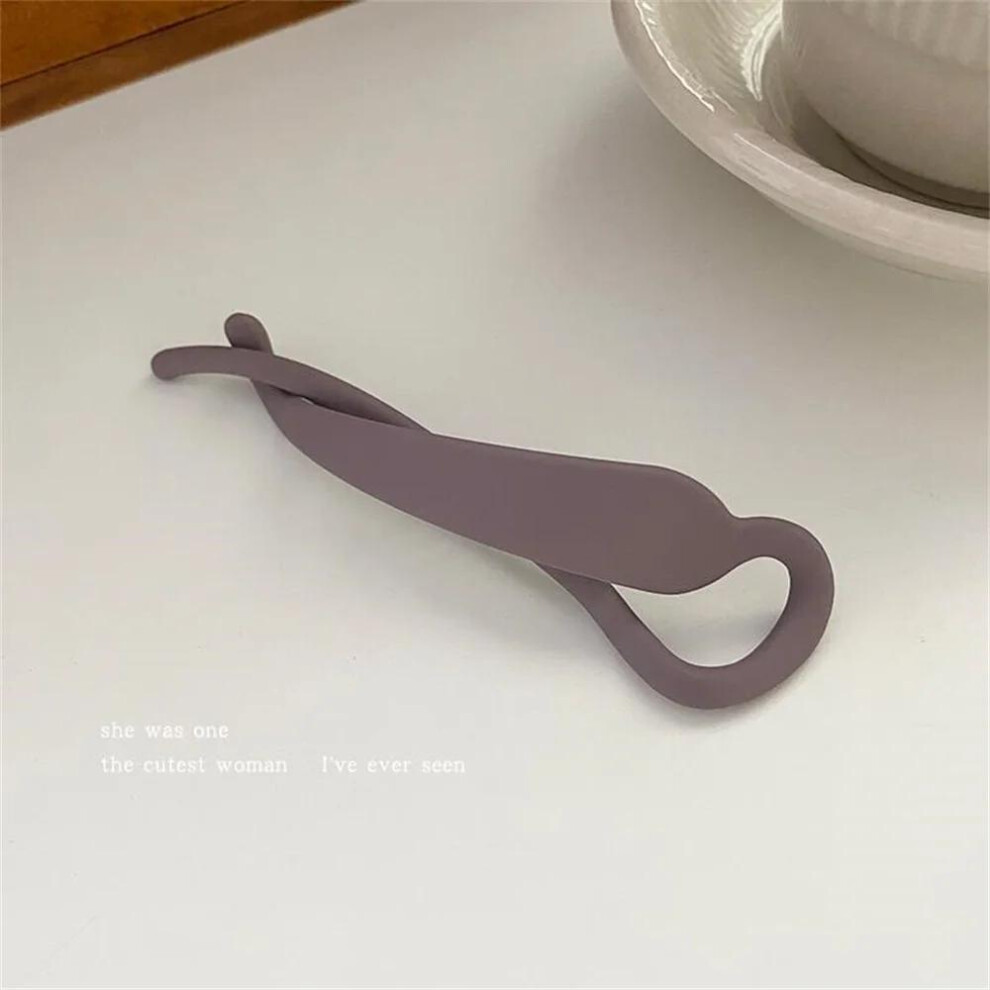 Women Girls Banana Clip Frosted Matte Hair Clip Resin Acrylic Hairpin Ponytail Barrettes Hair Claw Casual All-match Headdress