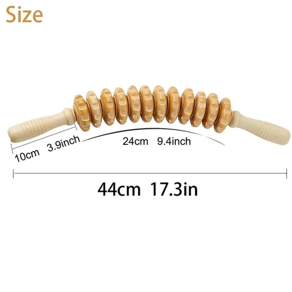 (as the picture) Therapy Roller Massage Tool Handheld Cellulite Trigger Point Stick Lymphatic Drainage Anti Cellulite Muscle Release Roller