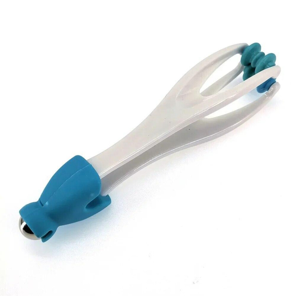 (blue) Hand Acupuncture Points Finger Joint Massager Rollers Handheld Massager Relaxation Health Care Massage Tool