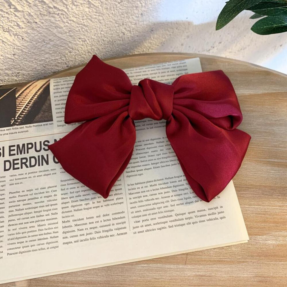 Fashion Ribbon Bow Hair Clips for Women Big Large Bow Hairpins Girls Bowknot Hair Clip Barrettes Women Hair Accessories