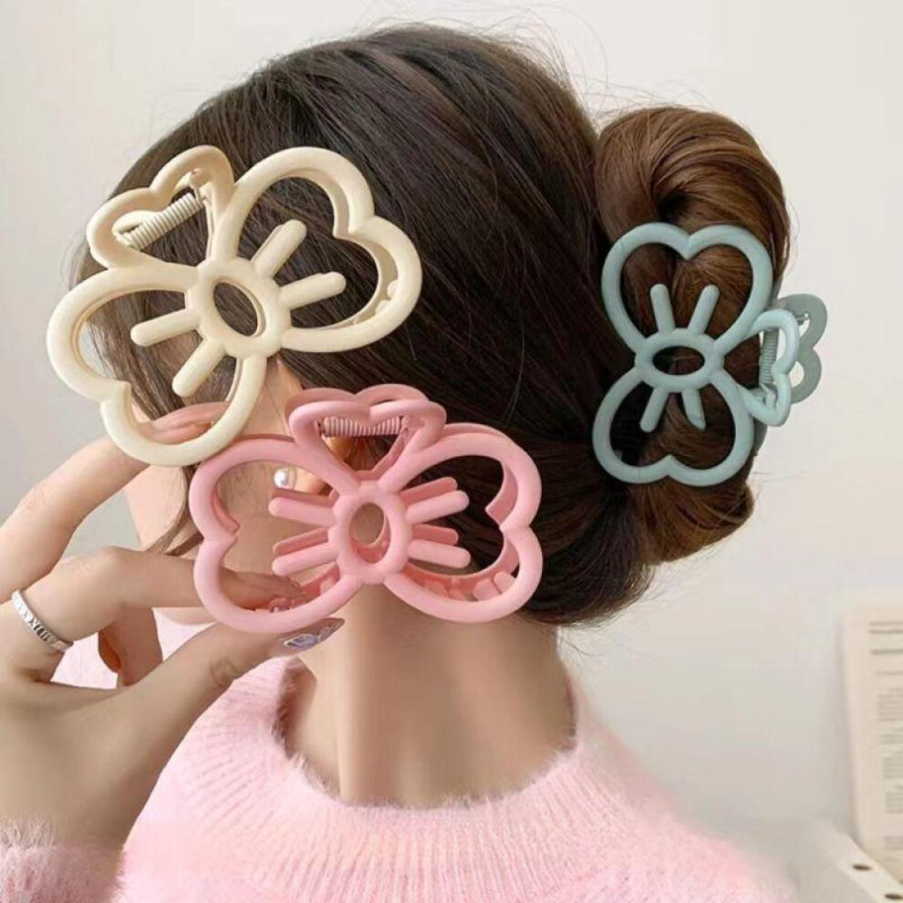 Fashion New Oil drip bow Hair Clips Women Ponytail Clip Jelly Clear Hairclip Girl Hairpin Crab Barrette Headwear Accessories