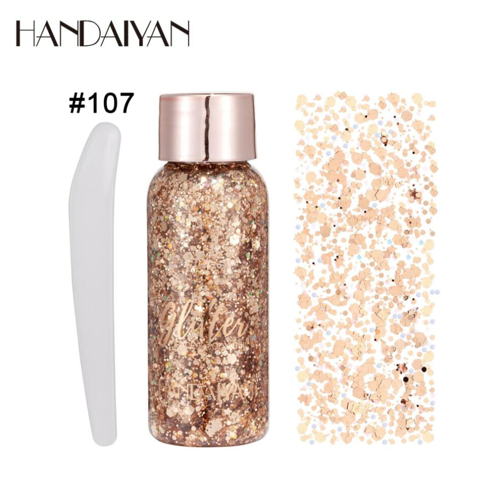 (107) Handaiyan Eye Glitter Nail Hair Body Face Stickers Gel Art Loose Sequins Cream Diamond Jewels Rhinestones Makeup Party Festival