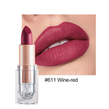 (611) Handaiyan 12 Colors Matte Waterproof Velvet Nude Lipstick Sexy Red Brown Pigments Makeup Long Lasting Profissional