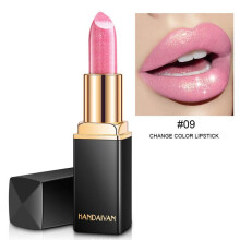 (09) Handaiyan 9 Colors Glitter Matte Velvet Nude Lipstick Shimmer Sexy Red Pigments Makeup Long Lasting Waterproof Profissional