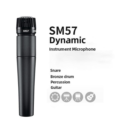 Musical Instrument Microphone Sm57 Dynamic Wired Mics Cardioid Microphone For Snare/drum/guitar 2